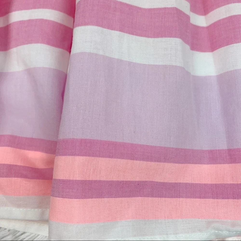 Oshkosh girl’s size 12 sleeveless striped skater dress‎ fit and flare cotton